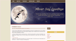 Desktop Screenshot of never-say-goodbye.com